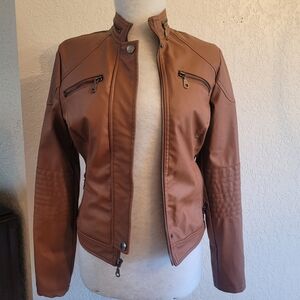 Maralyn & Me Brown Leather Jacket